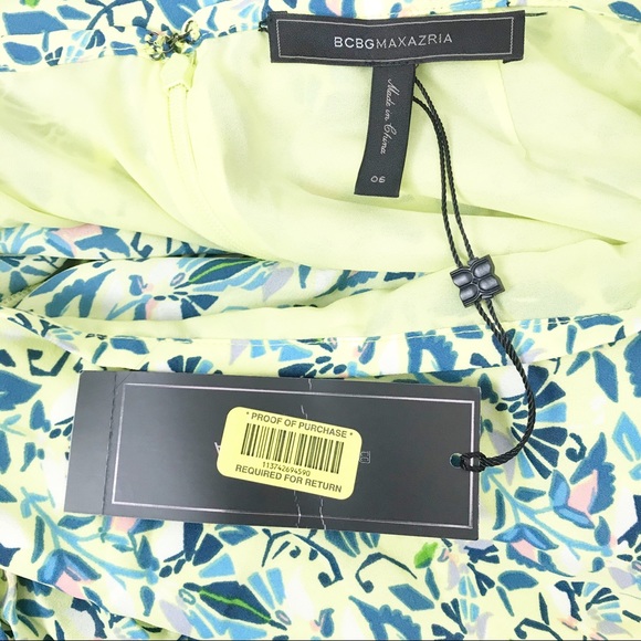 BCBGmaxazria Nima Pleated Floral sports mini ruffle skirt - Picture 10 of 11